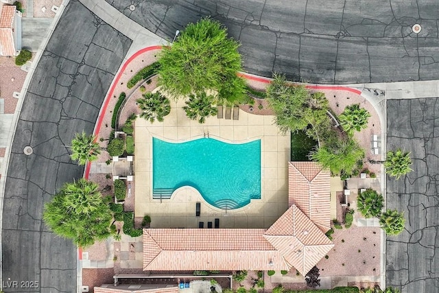 927 Clear Diamond Ave, Las Vegas, NV 89123 - aerial view of a pool area