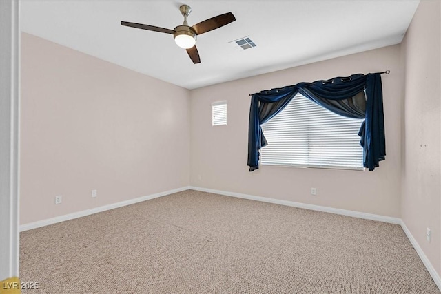 927 Clear Diamond Ave, Las Vegas, NV 89123 - spare room featuring ceiling fan, carpet, and baseboards