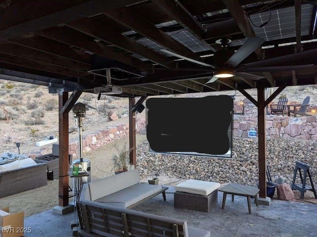 275 Vegas Dr, Goodsprings, NV 89019 - view of patio featuring ceiling fan