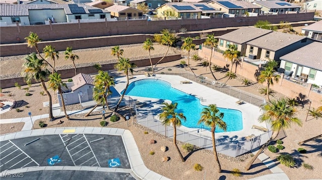 2225 Chandler Ranch Pl, Laughlin, NV 89029 - community pool featuring a residential view and a fenced backyard