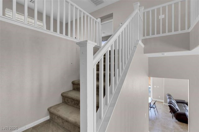 9840 Chief Sky St, Las Vegas, NV 89178 - staircase featuring baseboards