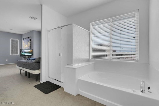 9840 Chief Sky St, Las Vegas, NV 89178 - full bath with a bath and a stall shower