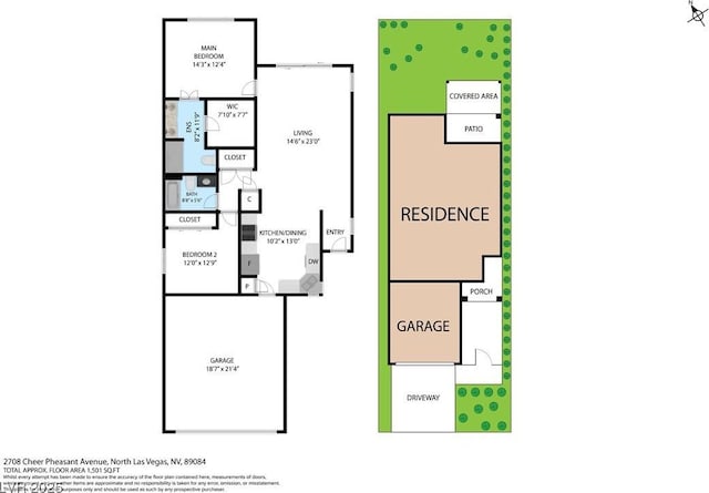 2708 Cheer Pheasant Ave, North Las Vegas, NV 89084 - property floor plan