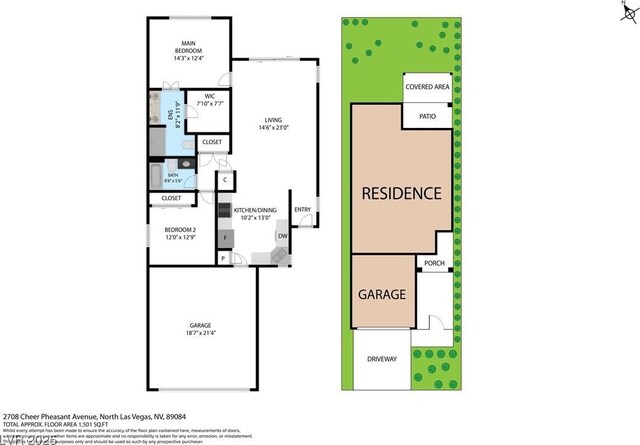2708 Cheer Pheasant Ave, North Las Vegas, NV 89084 - view of home floor plan