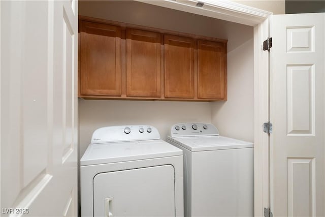 2708 Cheer Pheasant Ave, North Las Vegas, NV 89084 - laundry area featuring cabinet space and washing machine and clothes dryer