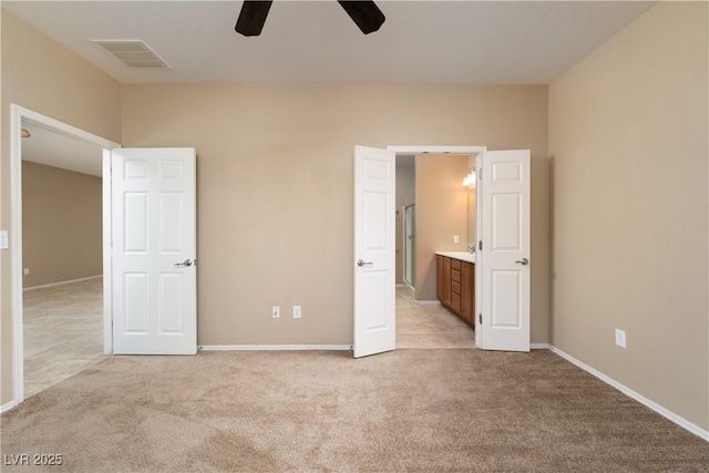 2708 Cheer Pheasant Ave, North Las Vegas, NV 89084 - unfurnished bedroom featuring light colored carpet and ceiling fan