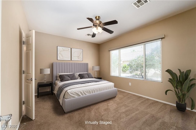 2708 Cheer Pheasant Ave, North Las Vegas, NV 89084 - carpeted bedroom featuring baseboards and a ceiling fan