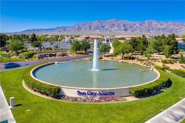 2708 Cheer Pheasant Ave, North Las Vegas, NV 89084 - view of community featuring a mountain view and a yard