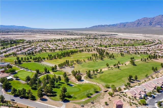 2708 Cheer Pheasant Ave, North Las Vegas, NV 89084 - aerial view of residential area with a mountainous background and a local golf course