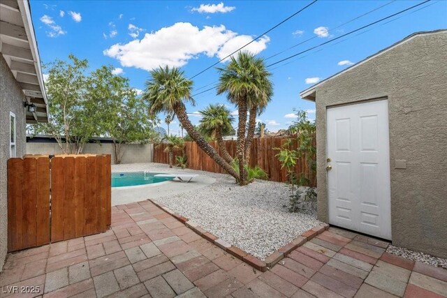 2408 Berkley Ave, Las Vegas, NV 89101 - fenced backyard with a patio
