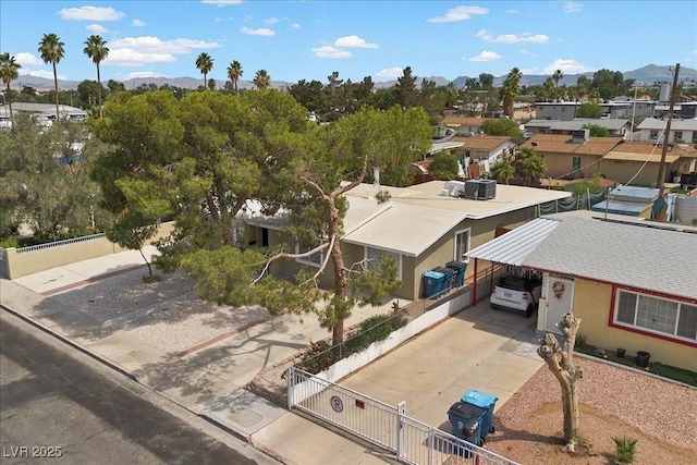 2408 Berkley Ave, Las Vegas, NV 89101 - aerial perspective of suburban area with a mountainous background