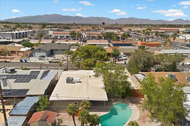 2408 Berkley Ave, Las Vegas, NV 89101 - aerial view of residential area featuring a mountainous background