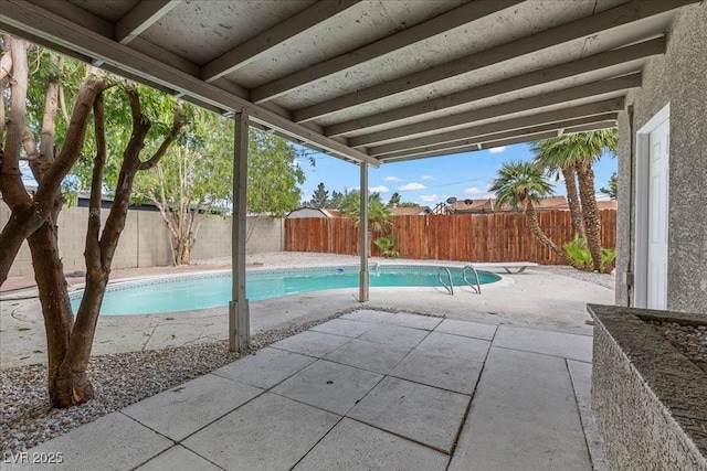 2408 Berkley Ave, Las Vegas, NV 89101 - view of pool with a patio and a fenced backyard