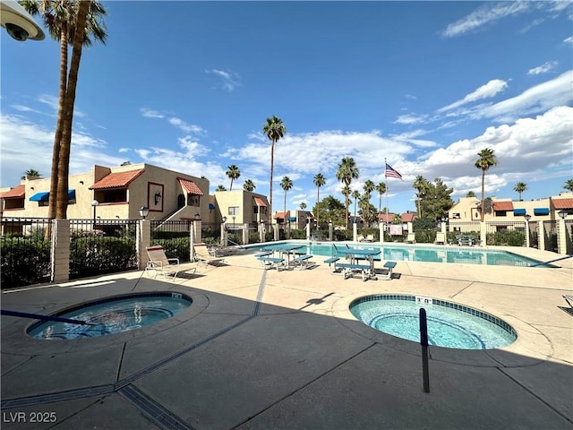 4151 Sanderling Cir Unit 351, Las Vegas, NV 89103 - community pool with a community hot tub, a patio, and a residential view