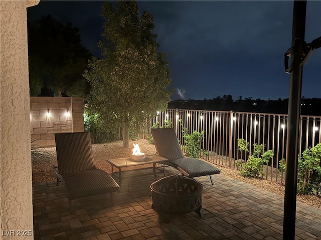 7029 Bocaire Dr, Las Vegas, NV 89131 - patio at twilight with a patio area