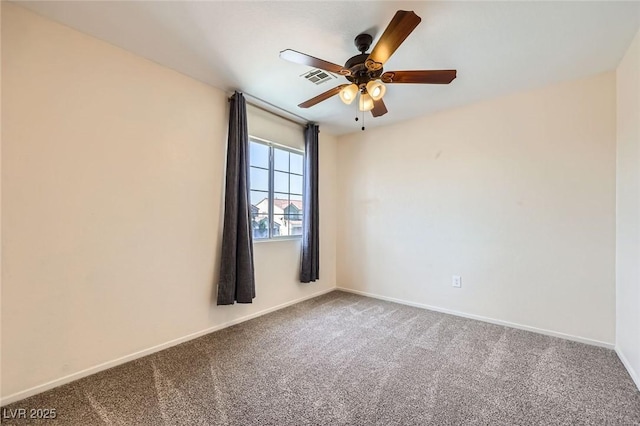 7382 Elbridge Way, Las Vegas, NV 89113 - spare room featuring a ceiling fan, carpet, and baseboards
