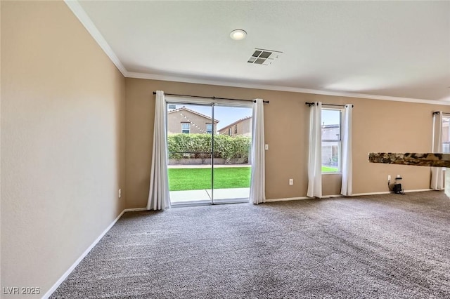 7382 Elbridge Way, Las Vegas, NV 89113 - unfurnished room with ornamental molding, carpet, and baseboards