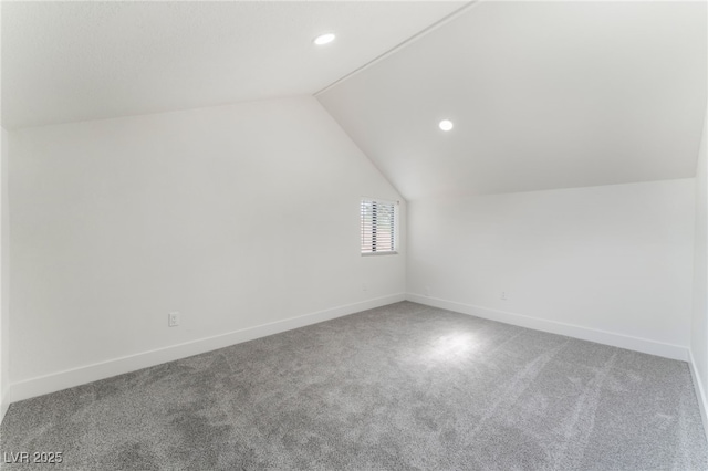 3409 El Cortez Ave, Las Vegas, NV 89102 - additional living space with lofted ceiling, carpet floors, recessed lighting, and baseboards