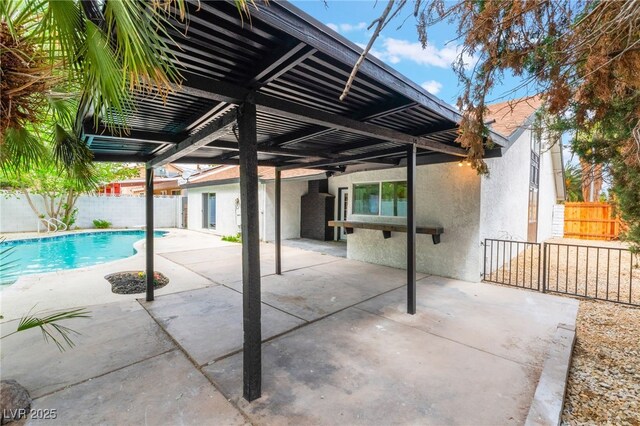 3409 El Cortez Ave, Las Vegas, NV 89102 - fenced backyard featuring a patio and a pergola