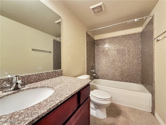4943 Indian River Dr Unit 133, Las Vegas, NV 89103 - full bathroom with shower / bath combination, vanity, toilet, and tile patterned floors