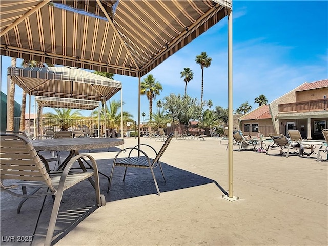 4943 Indian River Dr Unit 133, Las Vegas, NV 89103 - view of patio / terrace with a gazebo