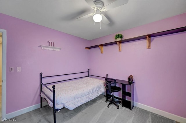 622 Quaint Acres Ave, Las Vegas, NV 89183 - carpeted bedroom with baseboards and a ceiling fan