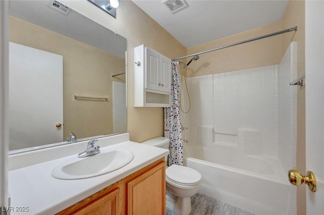 622 Quaint Acres Ave, Las Vegas, NV 89183 - bathroom featuring shower / bath combo with shower curtain, toilet, and vanity