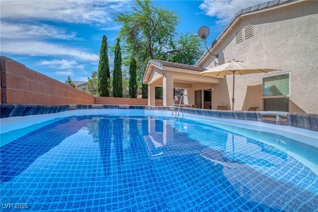 8320 Highland Ranch St, Las Vegas, NV 89131 - view of swimming pool featuring a fenced backyard