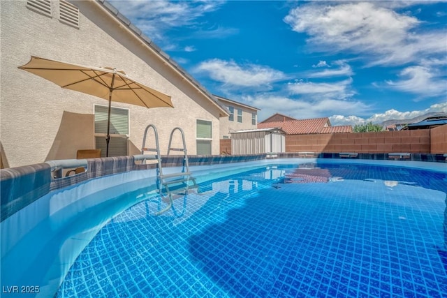 8320 Highland Ranch St, Las Vegas, NV 89131 - view of swimming pool with a fenced backyard