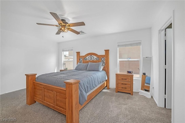 8320 Highland Ranch St, Las Vegas, NV 89131 - bedroom featuring light carpet and a ceiling fan