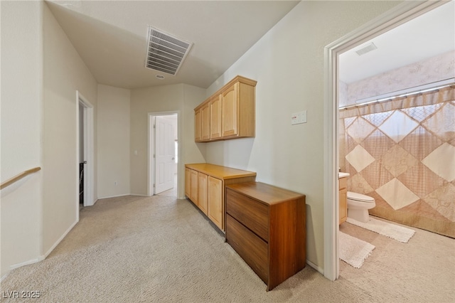 4883 Grey Mesa St, Las Vegas, NV 89149 - corridor with light carpet and baseboards