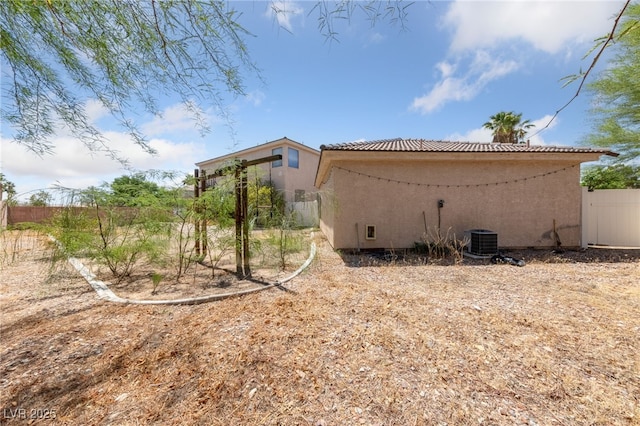 4883 Grey Mesa St, Las Vegas, NV 89149 - rear view of house with central air condition unit