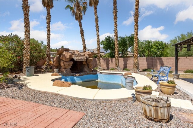 4883 Grey Mesa St, Las Vegas, NV 89149 - view of pool featuring a fenced backyard and a patio