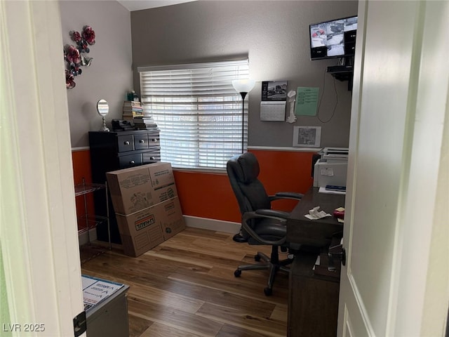 6248 Sapporo Cir, Las Vegas, NV 89110 - home office featuring wood finished floors and baseboards