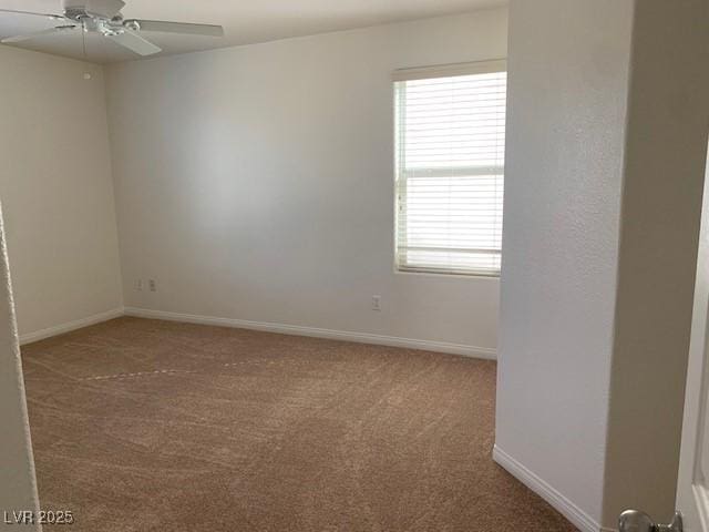 3728 Prairie Orchid Ave, North Las Vegas, NV 89081 - empty room featuring carpet flooring, a ceiling fan, and baseboards