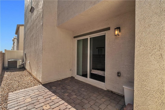 6952 Crescent Gold St, North Las Vegas, NV 89086 - view of patio / terrace featuring central AC unit