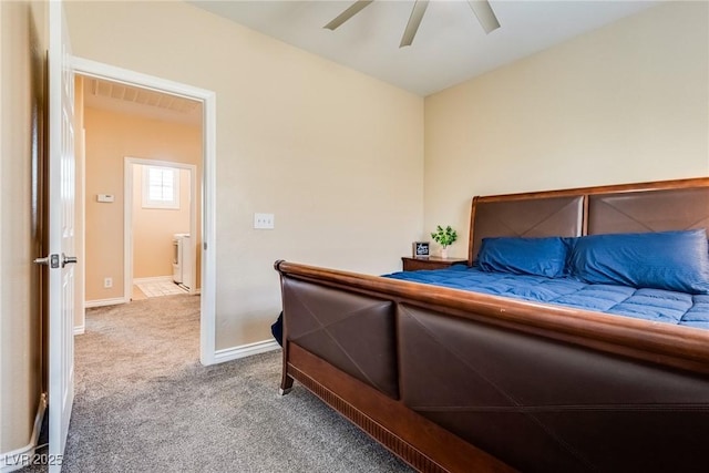7694 Hampton Park Ln, Las Vegas, NV 89113 - carpeted bedroom featuring baseboards and a ceiling fan