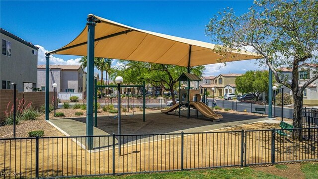 7694 Hampton Park Ln, Las Vegas, NV 89113 - communal playground featuring a residential view