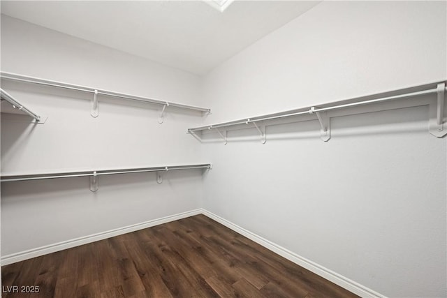 8541 Highland View Ave, Las Vegas, NV 89145 - spacious closet with dark wood finished floors