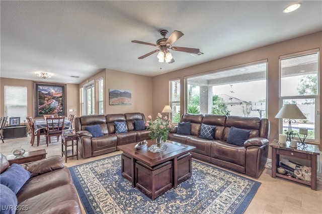 2982 Hammerwood Dr, Las Vegas, NV 89135 - living area featuring ceiling fan