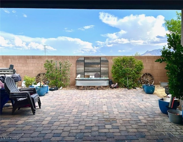 10719 Hammett Park Ave, Las Vegas, NV 89166 - fenced backyard featuring a patio