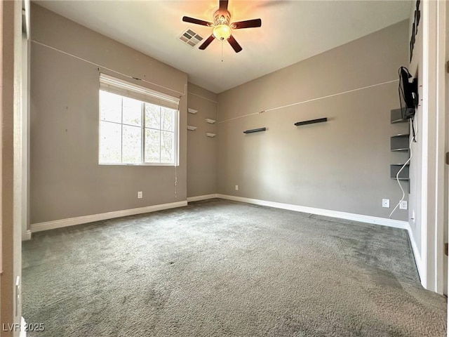 10719 Hammett Park Ave, Las Vegas, NV 89166 - empty room with ceiling fan, carpet floors, and baseboards