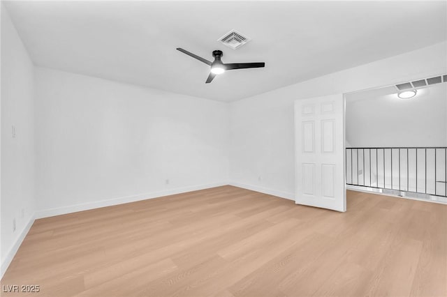 6717 Sheffield Dr, Las Vegas, NV 89108 - spare room with ceiling fan and light wood-style floors