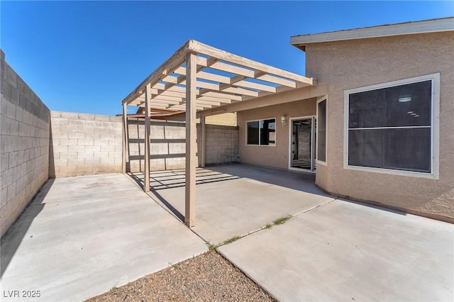 6717 Sheffield Dr, Las Vegas, NV 89108 - fenced backyard with a patio and a pergola