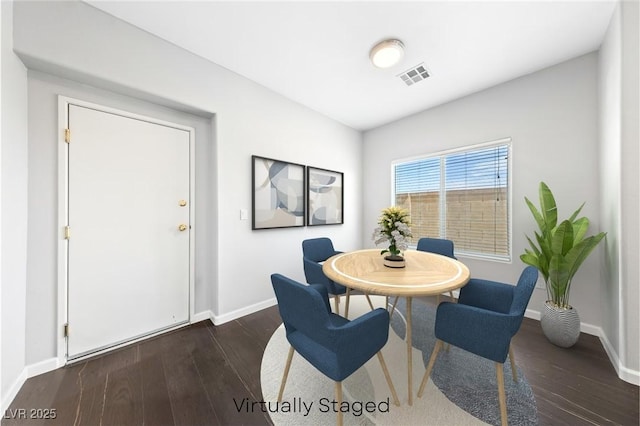 9312 Straw Hays St Unit 103, Las Vegas, NV 89178 - dining room featuring dark wood-type flooring