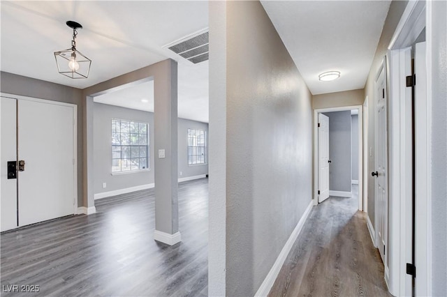 3971 Foxboro Cir, Las Vegas, NV 89121 - hall featuring wood finished floors and baseboards