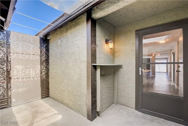 3971 Foxboro Cir, Las Vegas, NV 89121 - doorway to property featuring stucco siding