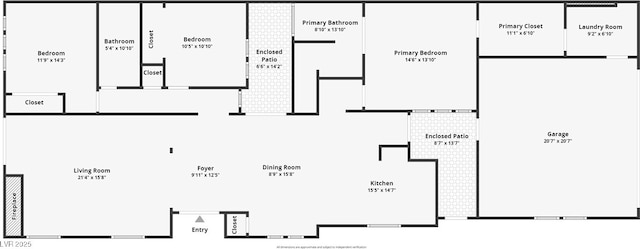 3971 Foxboro Cir, Las Vegas, NV 89121 - floor plan / room layout