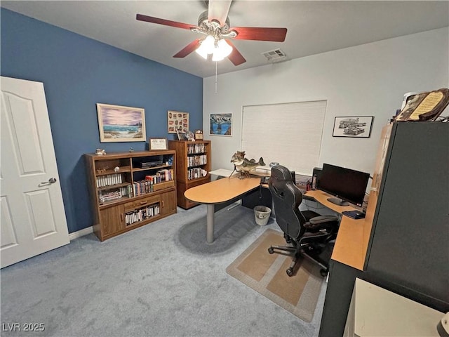 3451 Sagebrush Ave, Pahrump, NV 89048 - carpeted office space with a ceiling fan