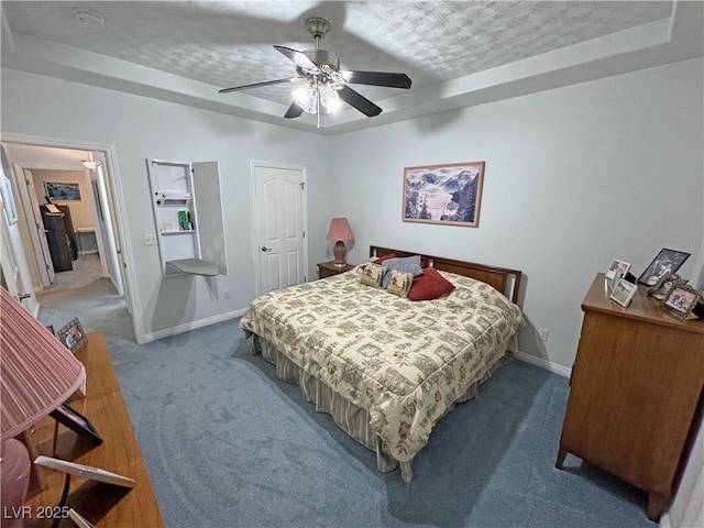 3451 Sagebrush Ave, Pahrump, NV 89048 - carpeted bedroom featuring baseboards and a ceiling fan